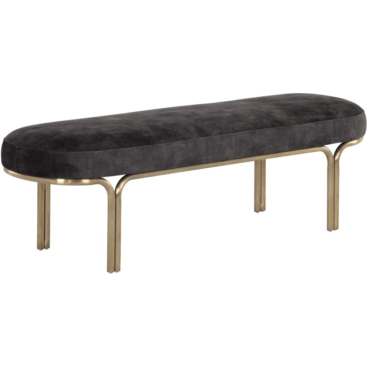 Croft Modern Classic Shitake Performance Gold Iron Bench